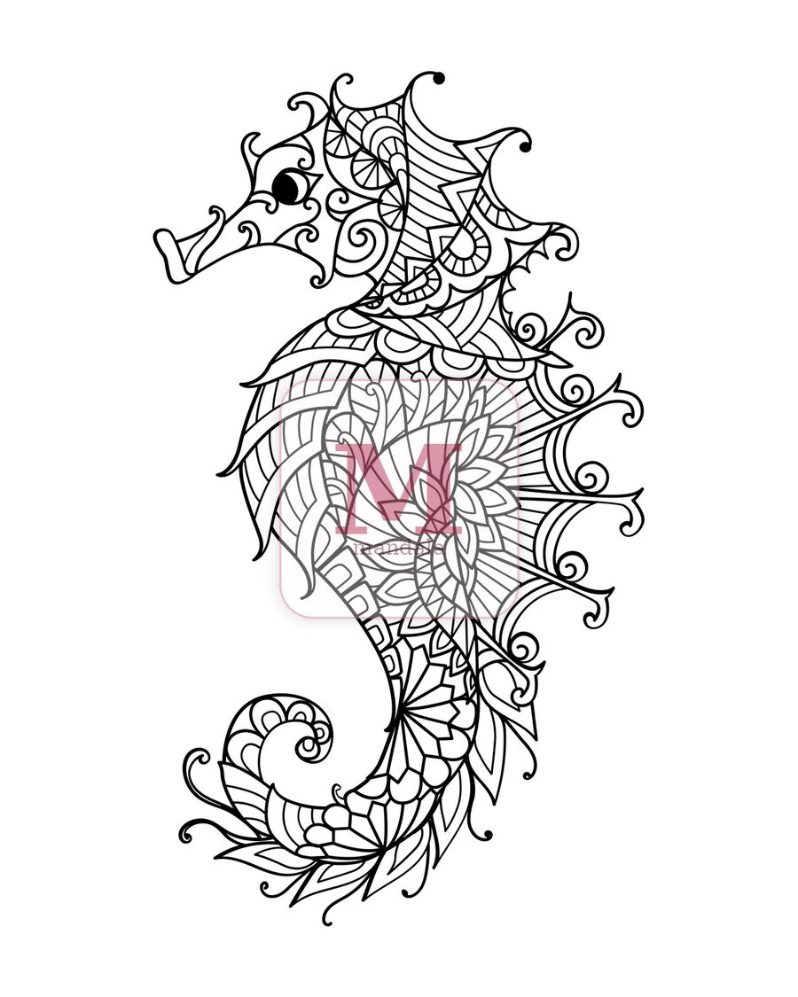 Mandala de caballito de mar