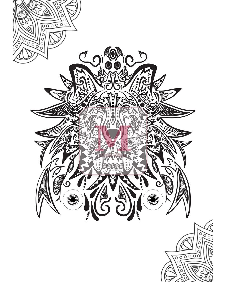 Mandala de lobo